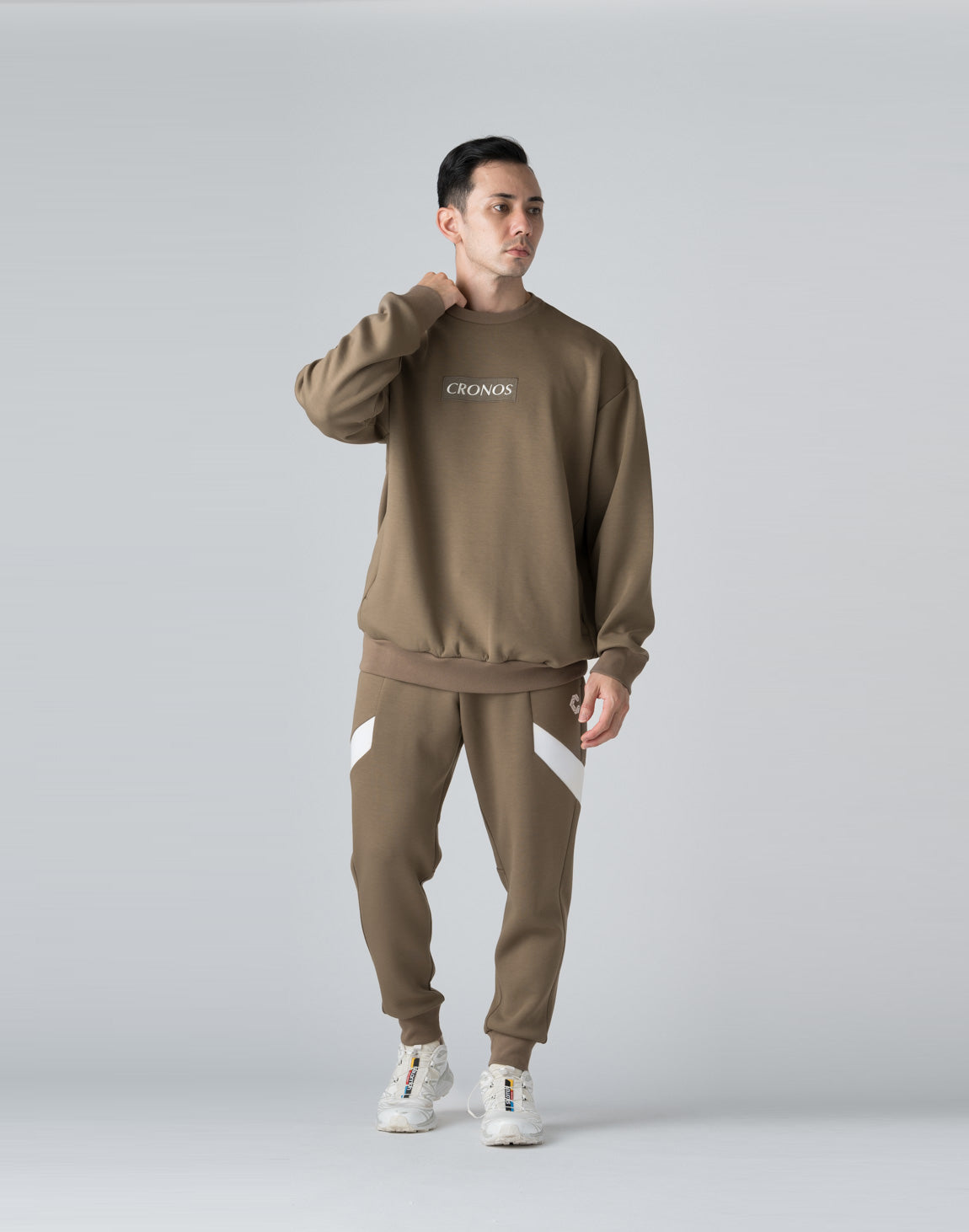CRONOS BOXLOGO SWEAT【TAUPE】