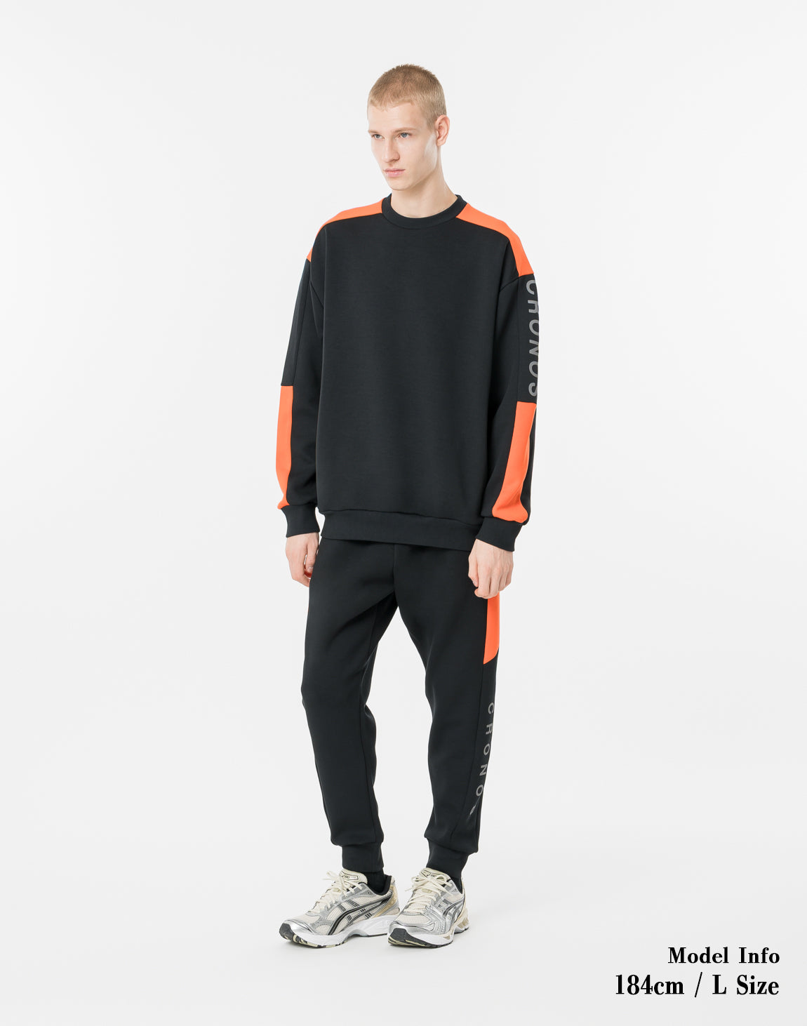 CRONOS Apex Line SWEAT【BLACK×ORANGE】