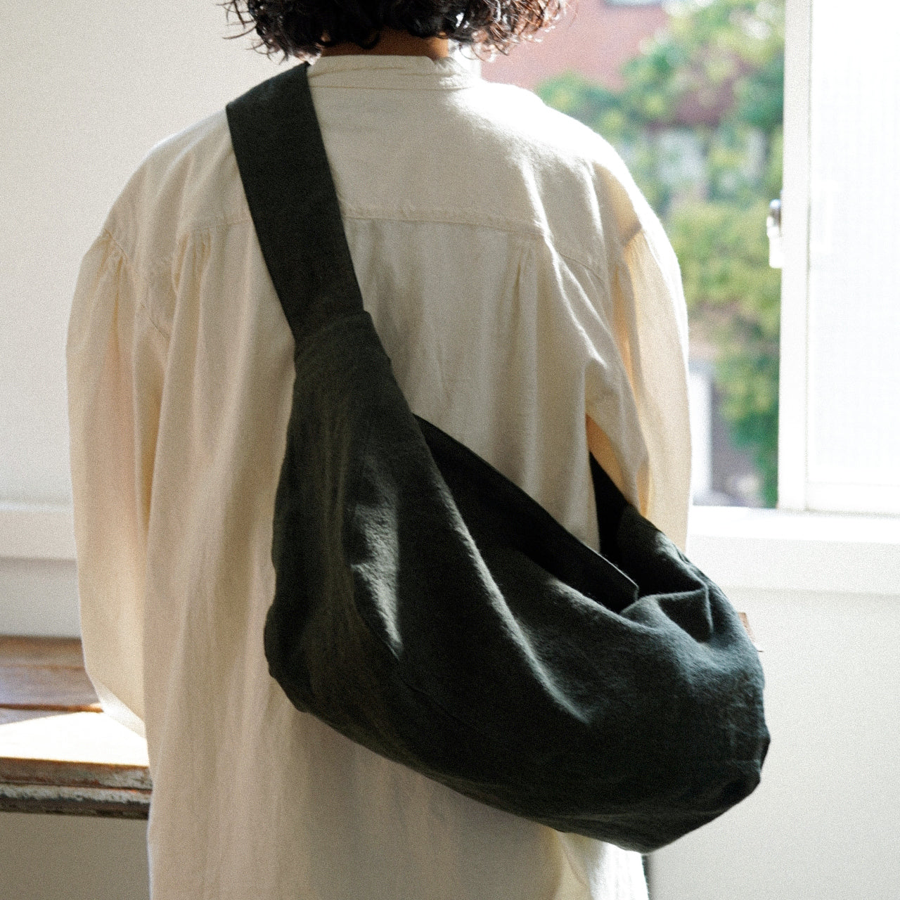 HYBRID LINEN】NEWSPAPER BAG / ニュースペーパーバッグ