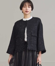 GIOLICAツイード ノーカラー ジャケット / 23区 | ファッション通販