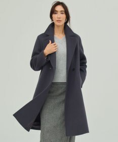 Pureラムウール ダブル ロングコート / J.PRESS LADIES | ファッション