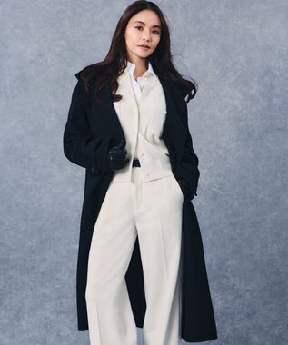 滝沢眞規子さん着用/VERY掲載】MANTECOPureリバー フード ロングコート