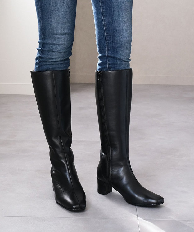 本革 脚長効果ロングブーツ / Pointer | ファッション通販 【公式通販