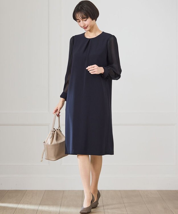 セットアップ対応/洗える】トリアセダブルジョーゼット シフォン