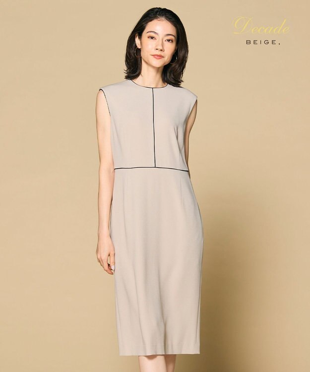 CINDY / クルーネックドレス / BEIGE, | ファッション通販 【公式通販
