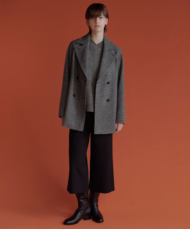 チェックビーバー Pコート / J.PRESS LADIES | ファッション通販