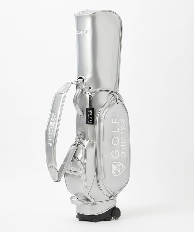 UNISEX】エレガントエナメルキャディバッグ キャスター付きで移動も