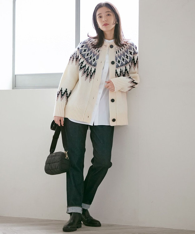 SLOW/一部店舗限定】ノルディック ニット カーディガン / 23区 L