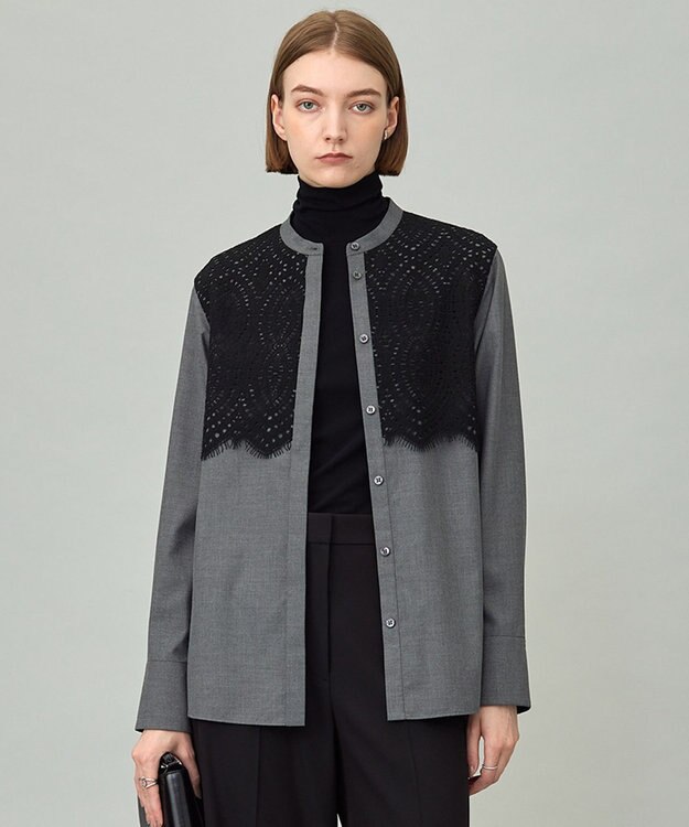 洗える】 レースコンビブラウス / ICB | ファッション通販 【公式通販