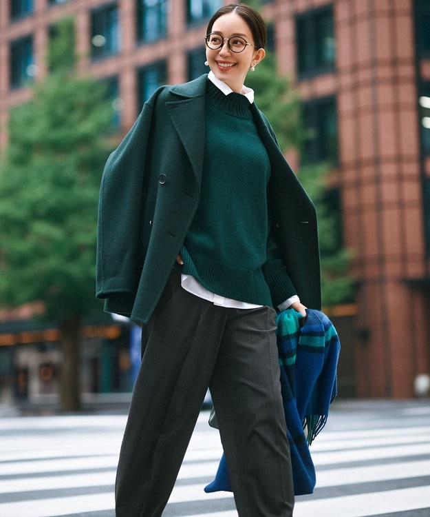 滝沢眞規子さん着用】MANTECOPureリバー Pコート / 23区