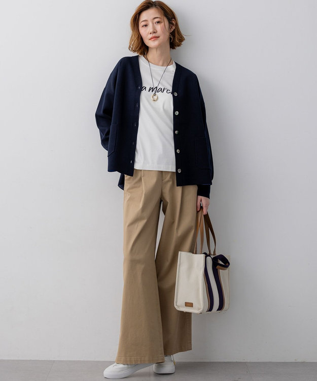 バイカラーダブルフェイス ニット カーディガン / 23区 | ファッション