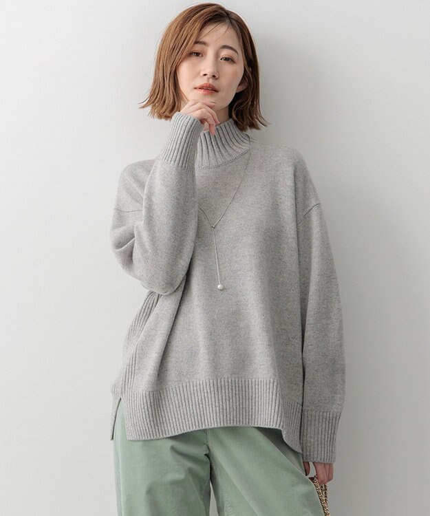 洗える】カシミヤブレンド ハイネック ニット / 23区 | ファッション
