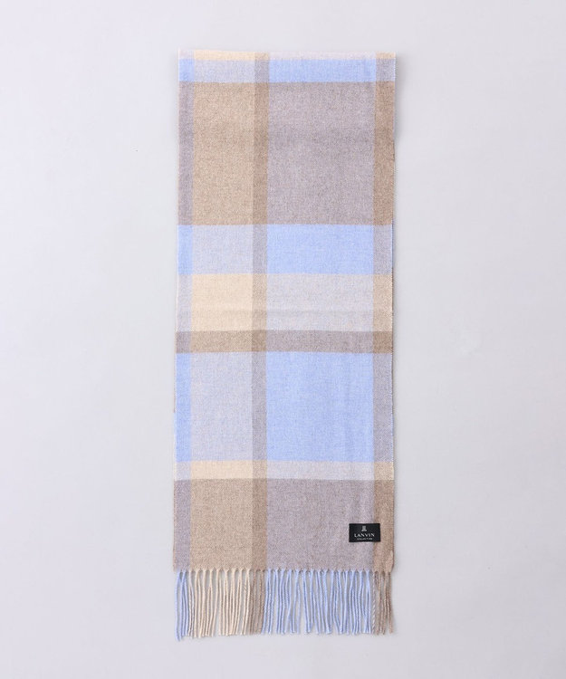 LANVIN COLLECTION ランバン コレクション カシミヤ チェックマフラー