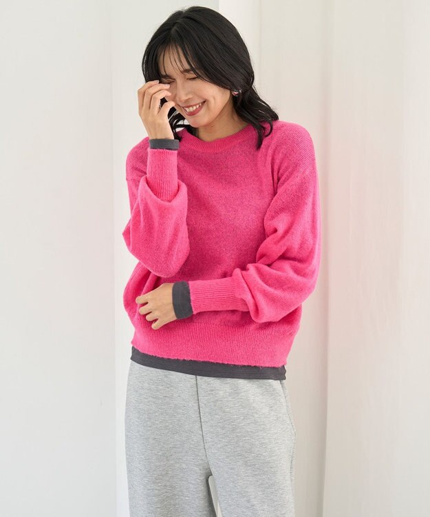 シアーアルパカ ボリュームスリーブ ニット / UNFILO | ファッション