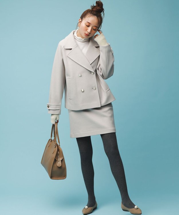 セットアップ可】メルトンライク ピーコート / ANY SIS | ファッション