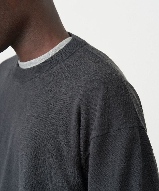 GARMENT DYED SILK WASHI | クルーネックセーター - UNISEX / ATON