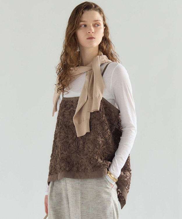 リボンエンブロイダリー キャミソール / 23区 | ファッション通販