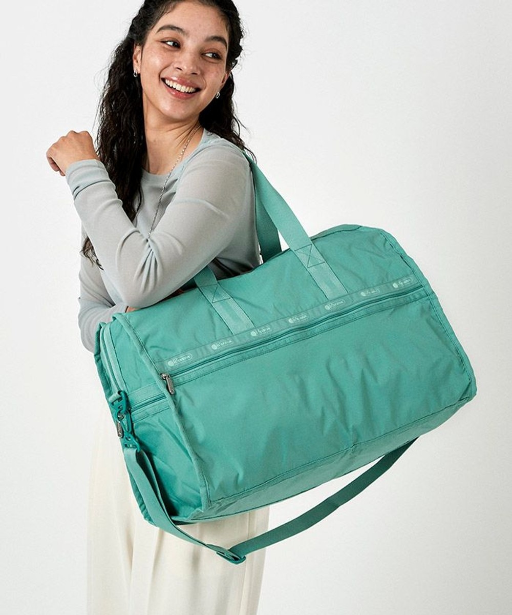 即発送○ボストンバッグ グリーン/アイボリーマルボンゴルフmalbon