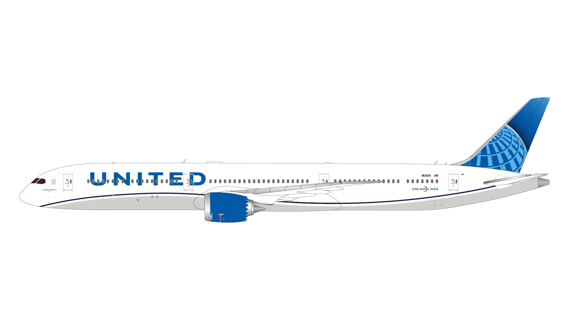 G2UAL1259 GEMINI 200 United Airlines / ユナイテッド航空 B787-10