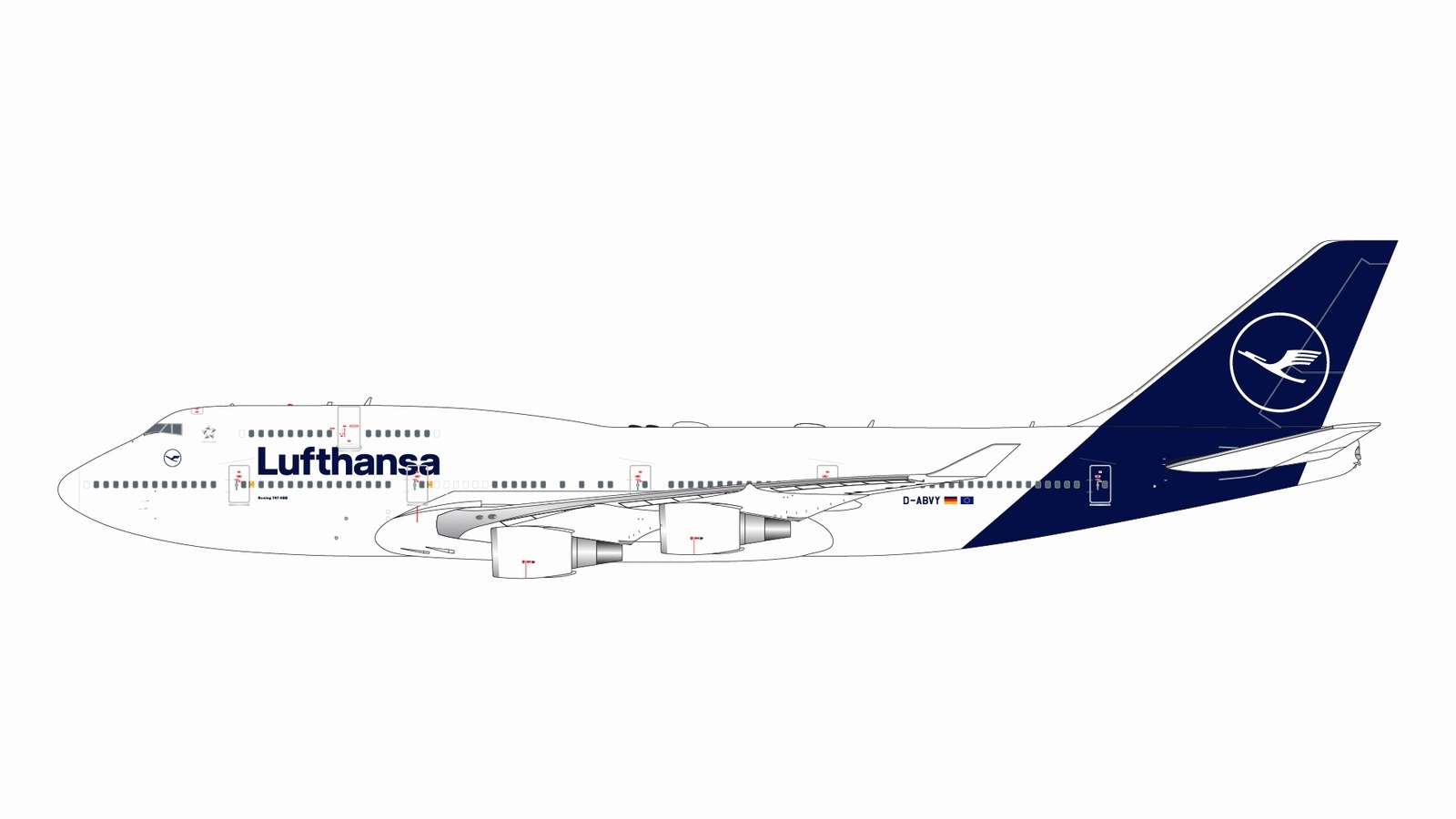 GJDLH2208 GEMINI JETS Lufthansa / ルフトハンザドイツ航空 B747-400
