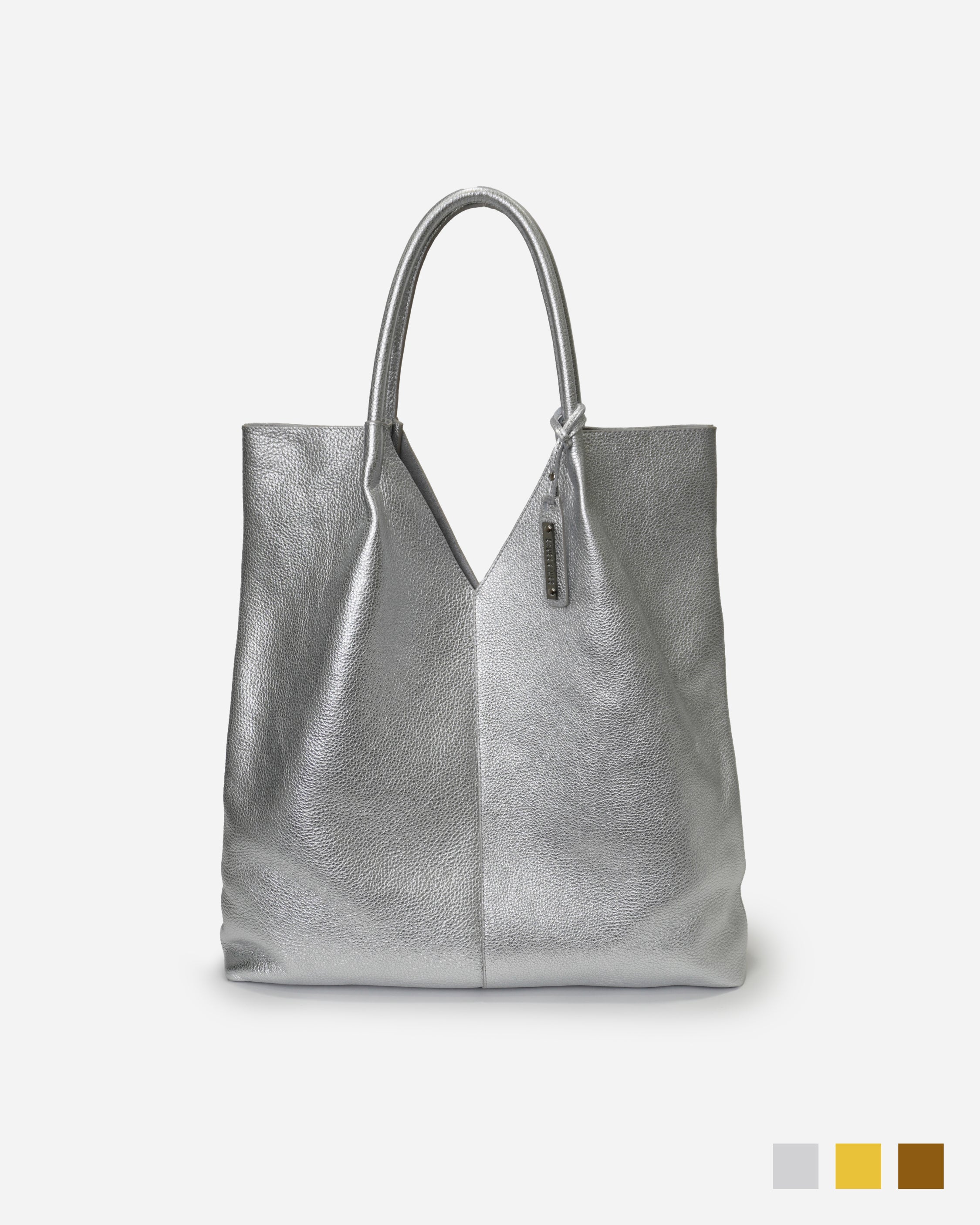 メタリックBIGトートバッグ - イタリア製本革使用 – CROSS CLASS