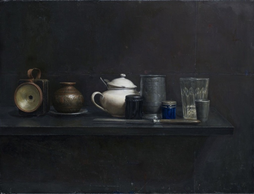 石田淳一静物画F10 タイトル nearly equal 2012年真筆