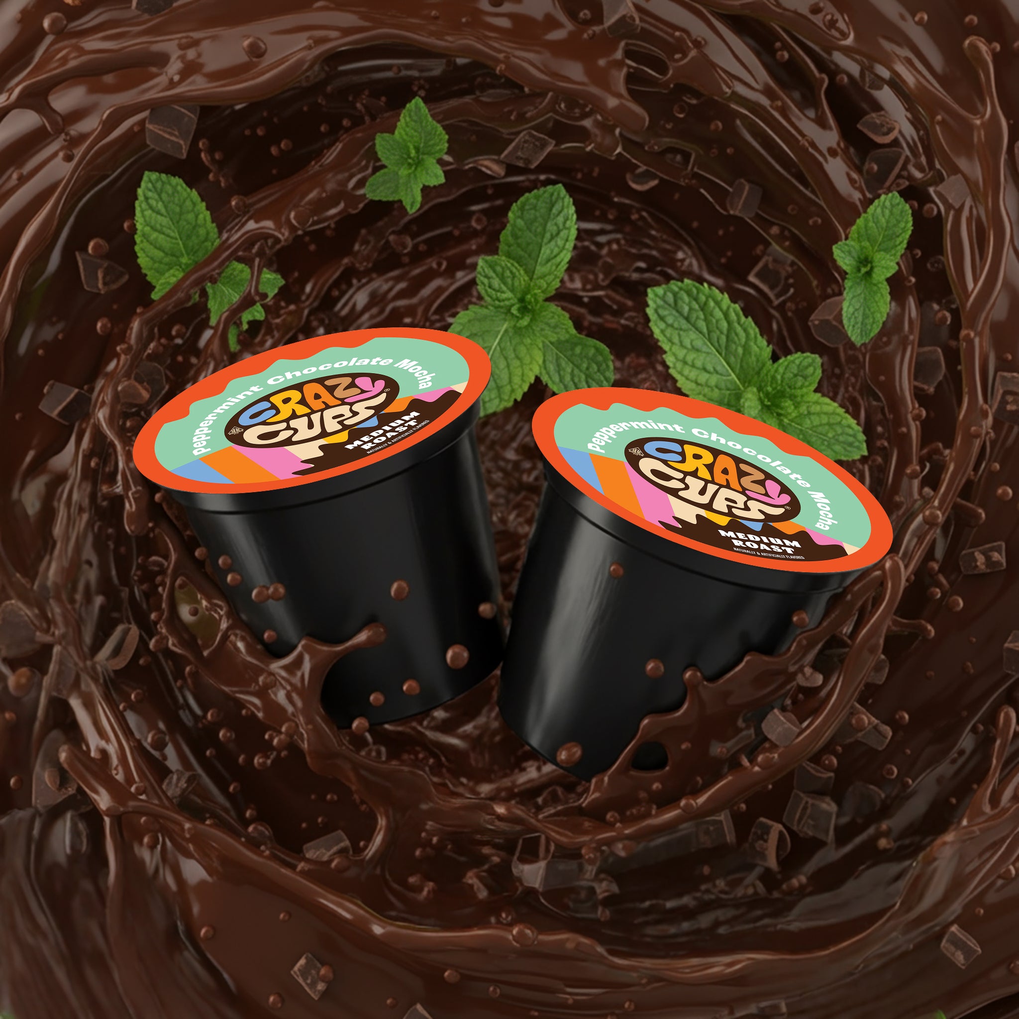 Peppermint Chocolate Mocha Coffee Pods | Crazy Cups