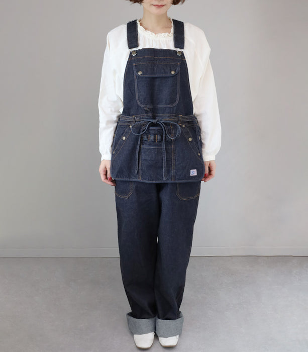 graphzero Utility Overalls 12oz Selvedge Denim Indigo Men's Ladies