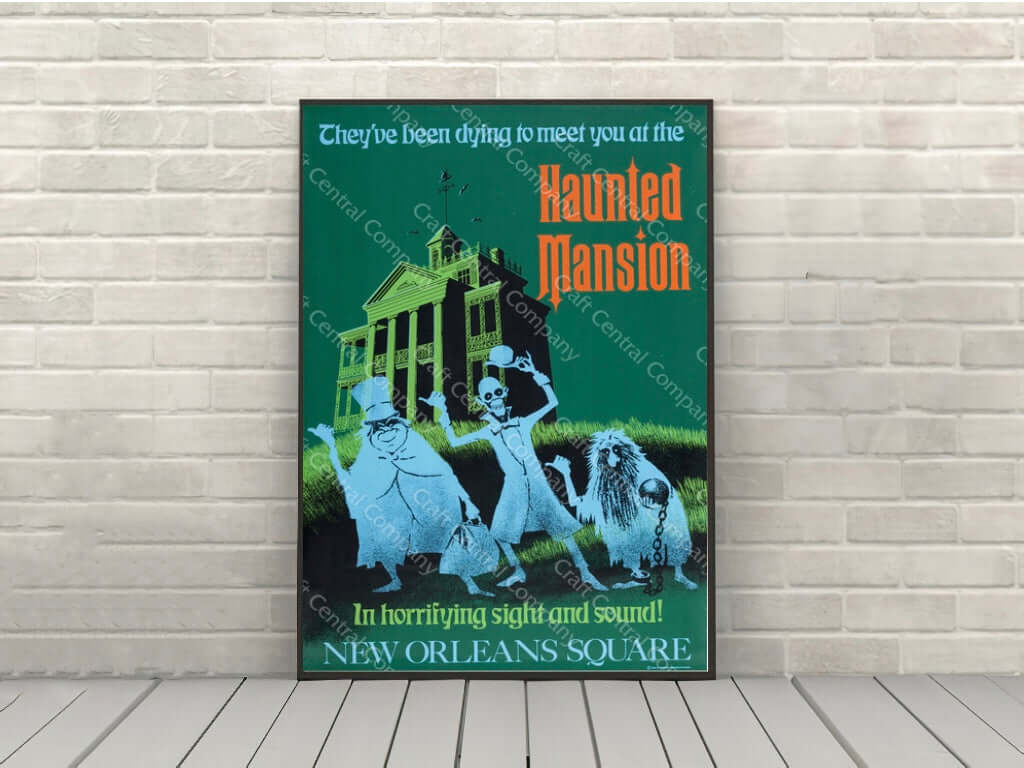 Haunted Mansion Vintage Disney Attraction Poster – CraftCentralCompany