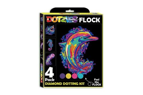 Diamond Dotz DOTZIES Neon Flock Kit - Good Vibes 4pc Set