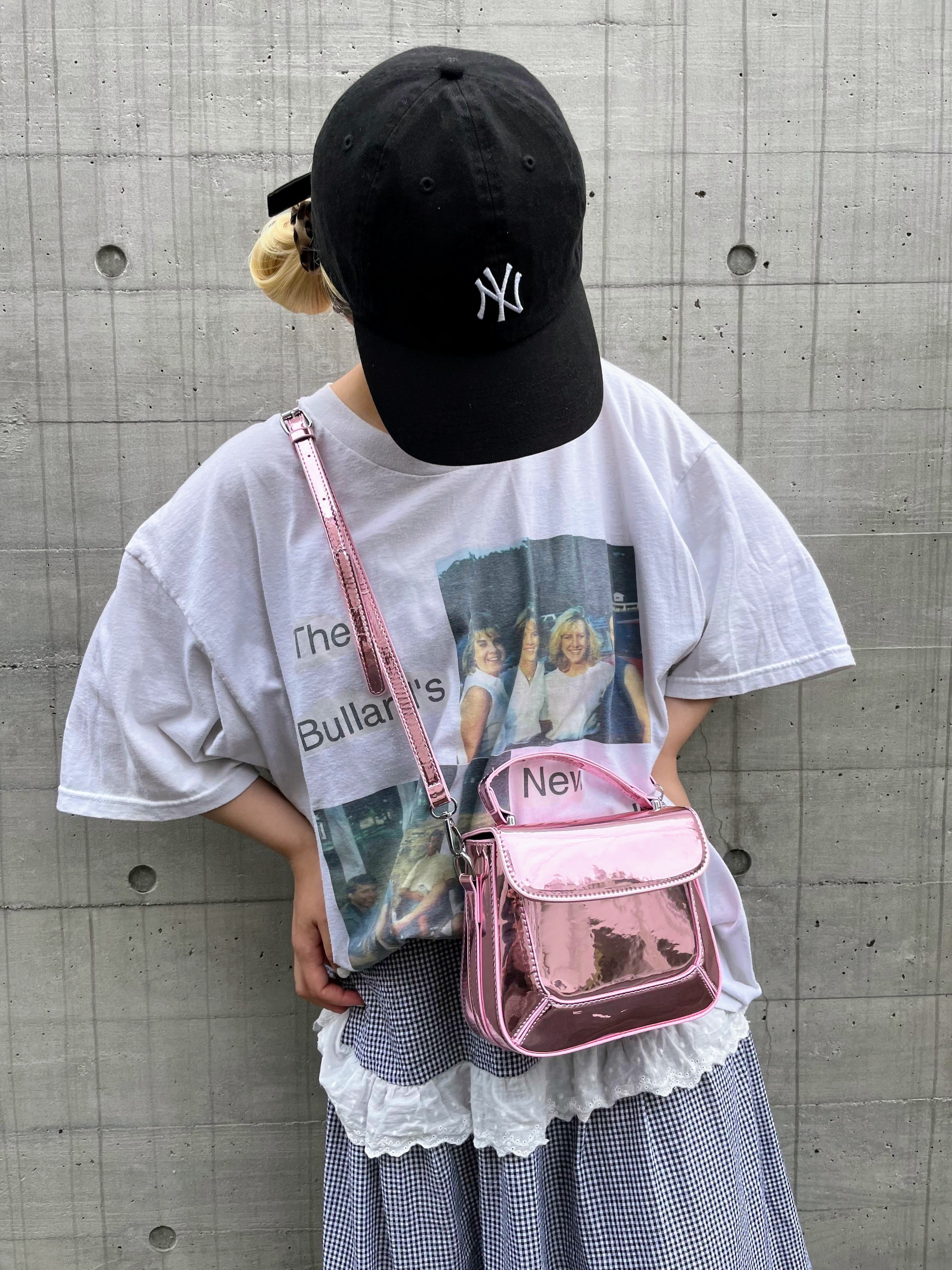 寿*い様 ディーゼル カウレザーショルダーバッグ ピンク メタリック