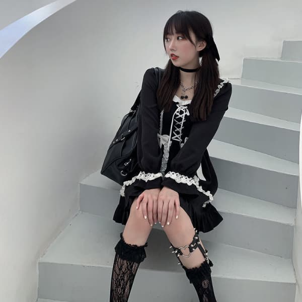 Gothic Maid Dress - CrewSkull®
