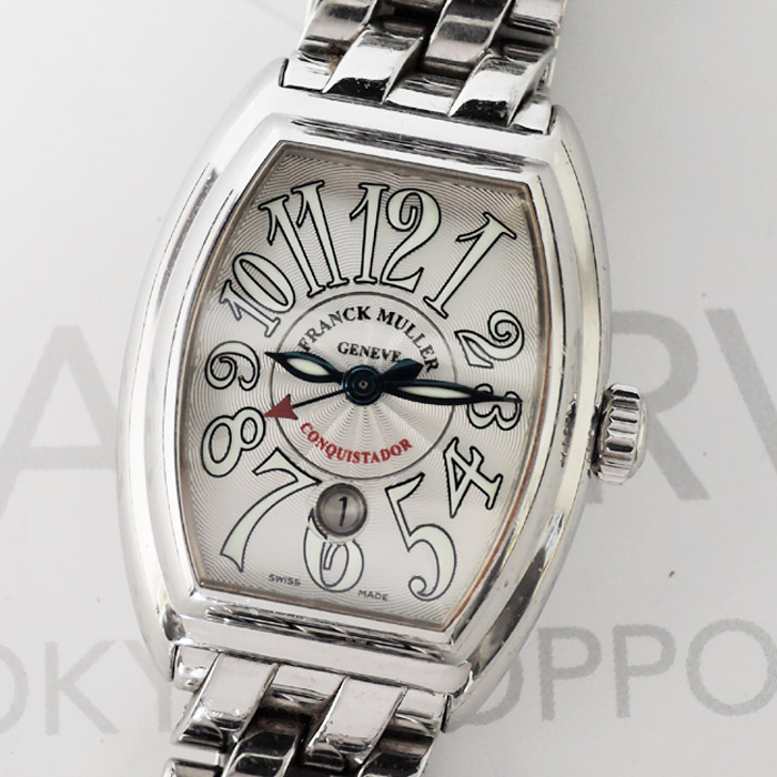 FRANCK MULLER コンキスタドール 8005L シルバー文字盤 SS レディース