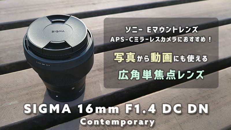 作例・レビュー】SIGMA 16mm F1.4 DC DN | ポートレートから動画まで