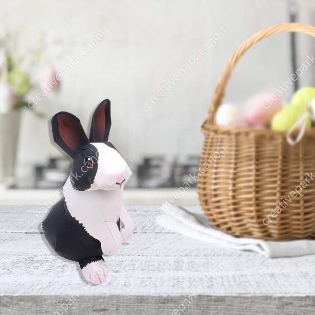 Dutch Rabbit - Pet Series - Animals - Paper Craft - Canon Creative
