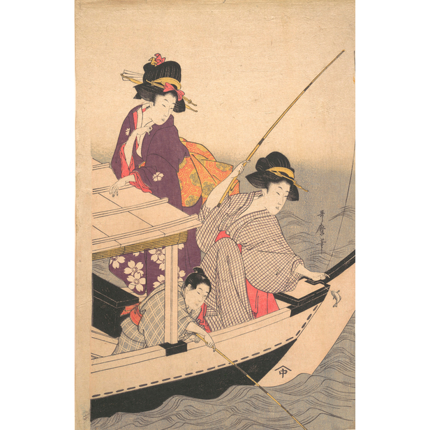 釣り - 喜多川歌麿 - 日本画 - 名画 - Canon Creative Park