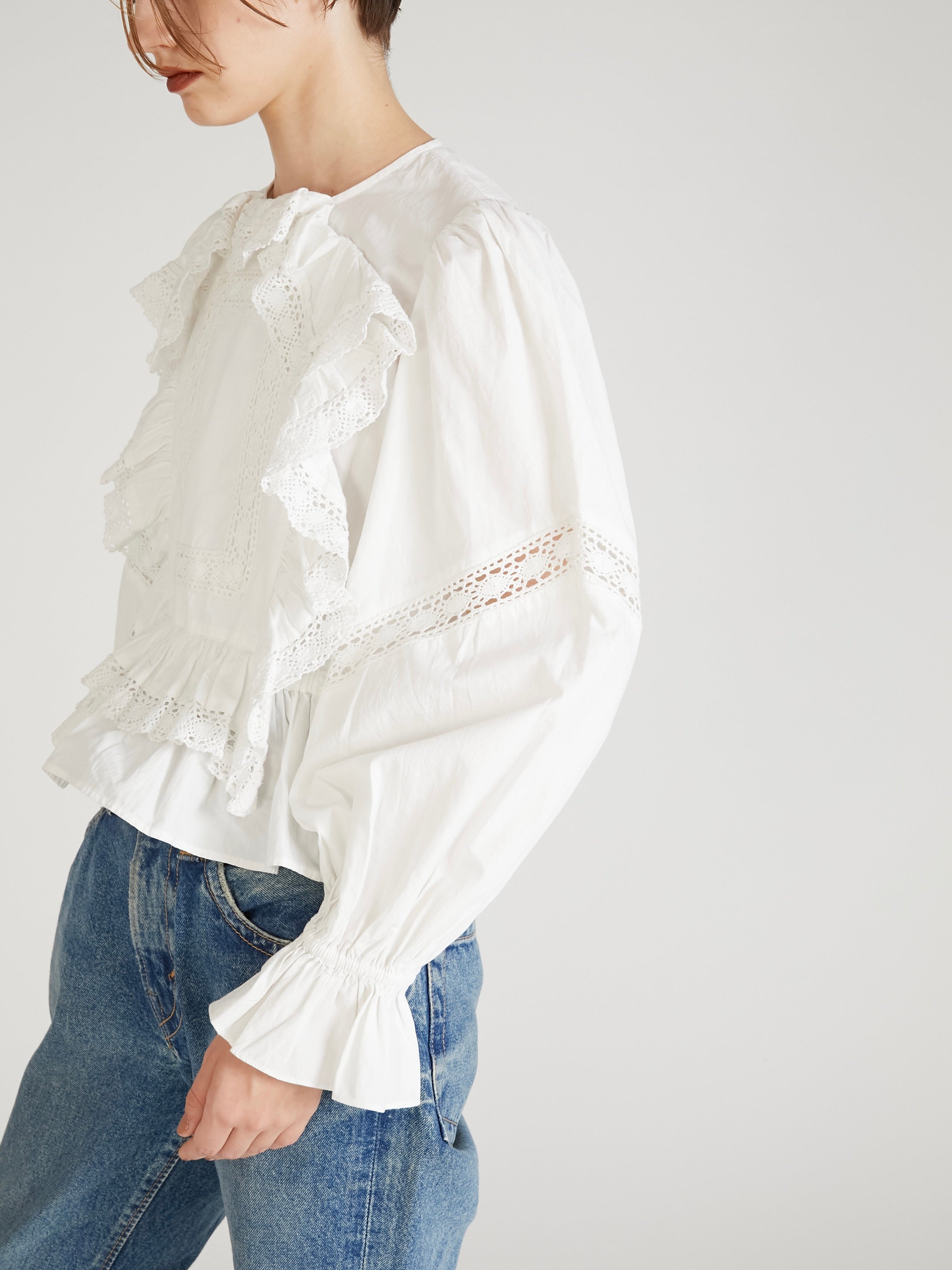 pillow case blouse｜WHITE