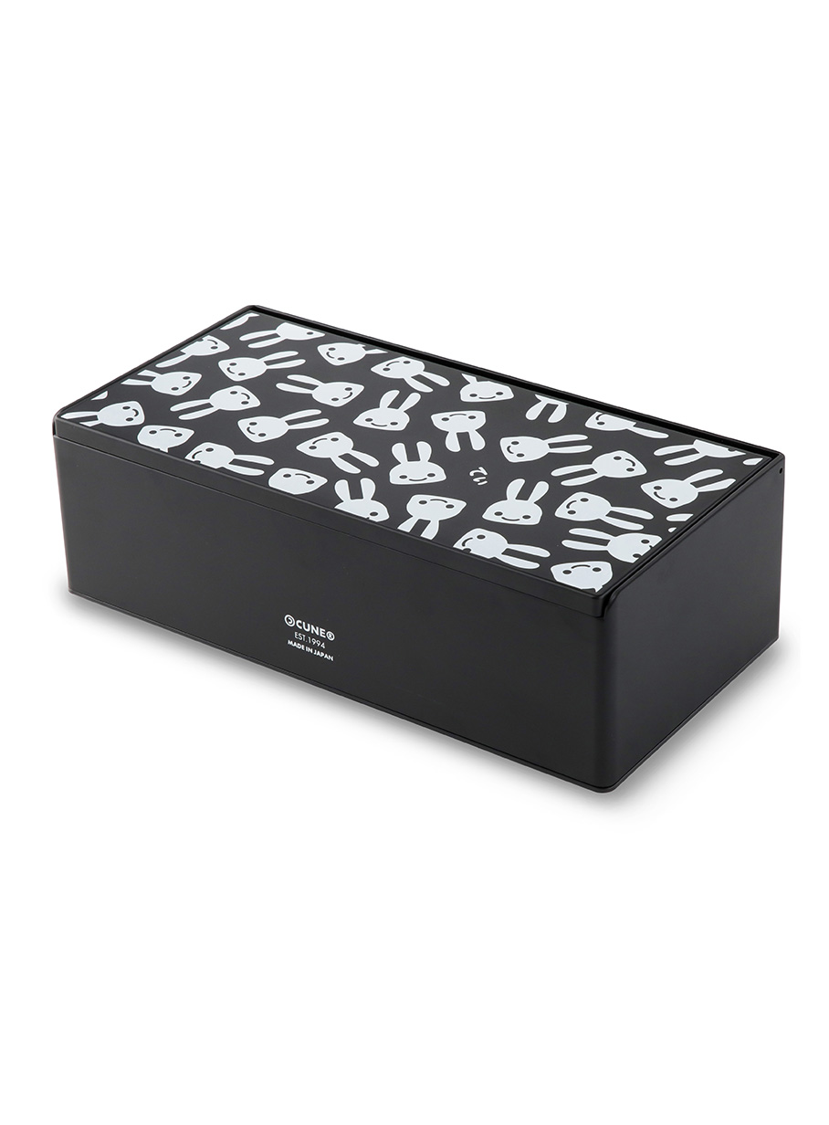 ミラー付きティッシュケース｜ウサギがいる｜CUNE ONLINE STORE