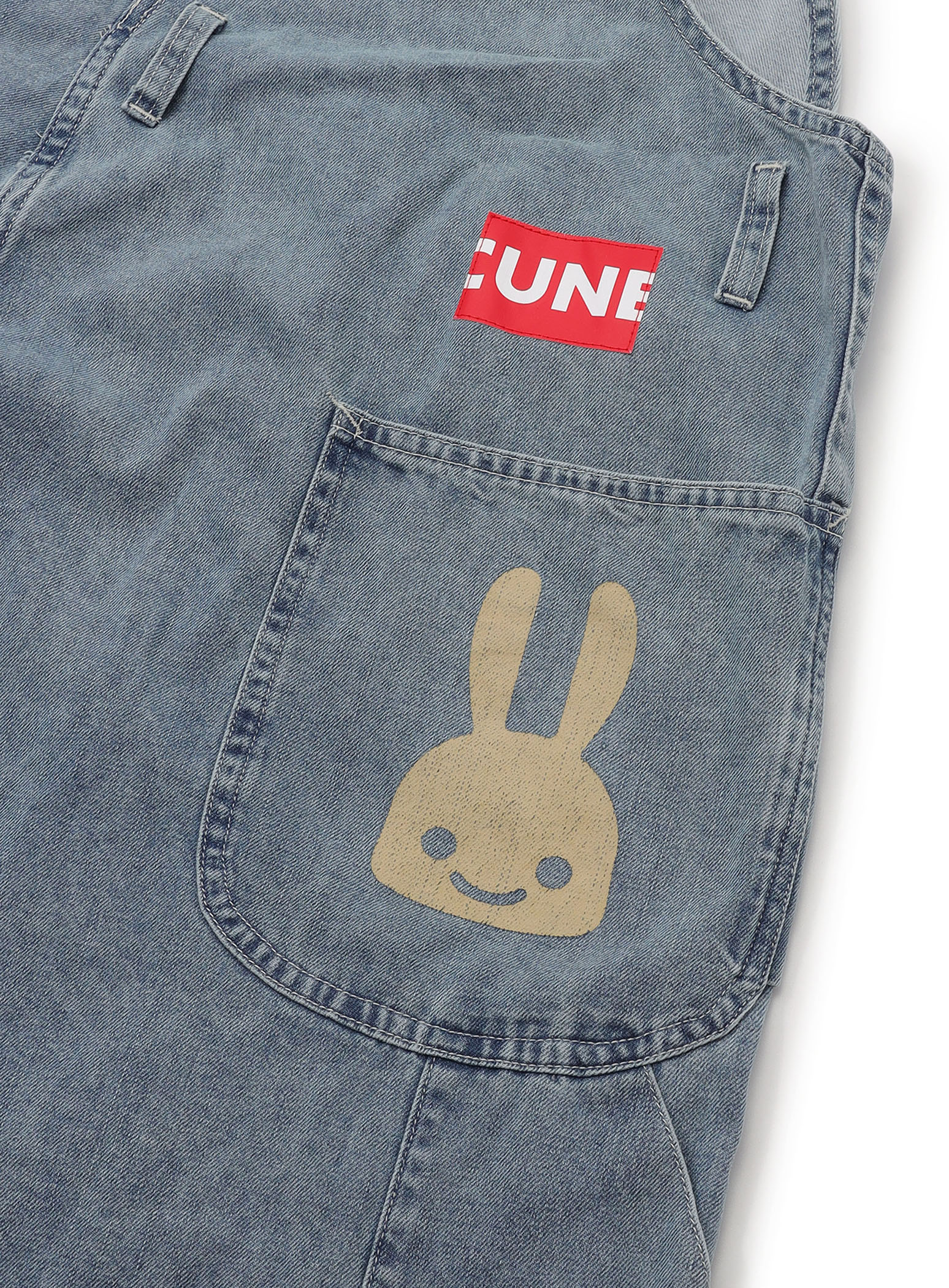 CUNE RELAX WORK WEAR＞ オーバーオール 加工｜ウサギがいる｜CUNE