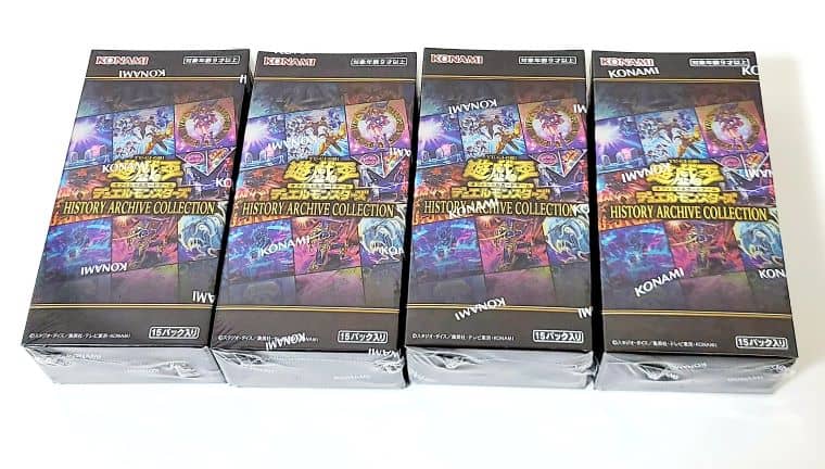 遊戯王】ヒストリーアーカイブコレクション4BOX開封！当たりカードや