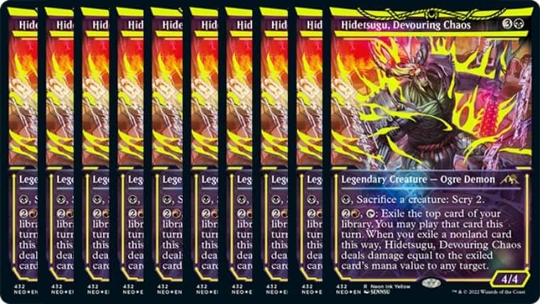 MTG】黄色のネオンインクFoil碑出告はプレミアムストアで10枚のみ