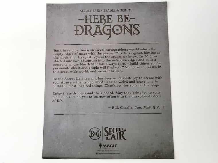 MTG】SecretLairとB&Gコラボ「HERE BE DRAGONS」を開封レビュー｜CUBE