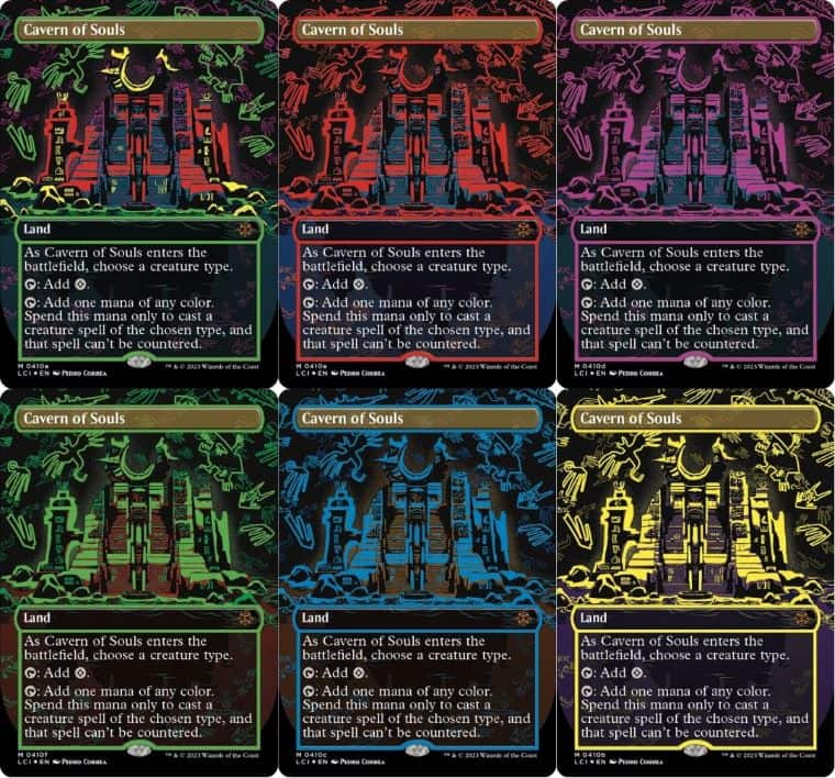 イクサラン：失われし洞窟のネオンインクFoilの種類や封入率まとめ