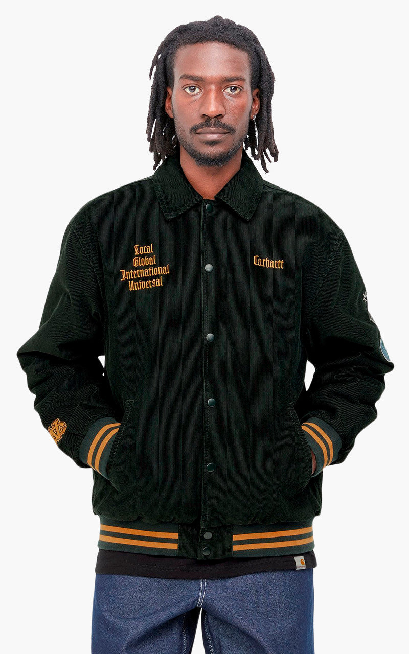 Carhartt WIP Letterman Jacket Dark Cedar/Ochre