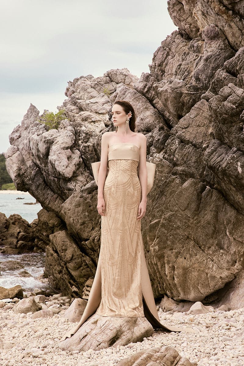 MARINA CRYSTAL LACE BOW TIE DRESS | CULT MIA | 21Six