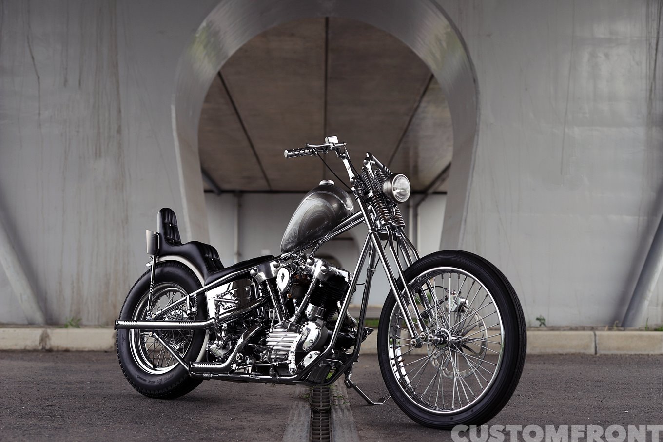 ハーレー ナックルヘッドチョッパーのショーカスタム FL 1941年