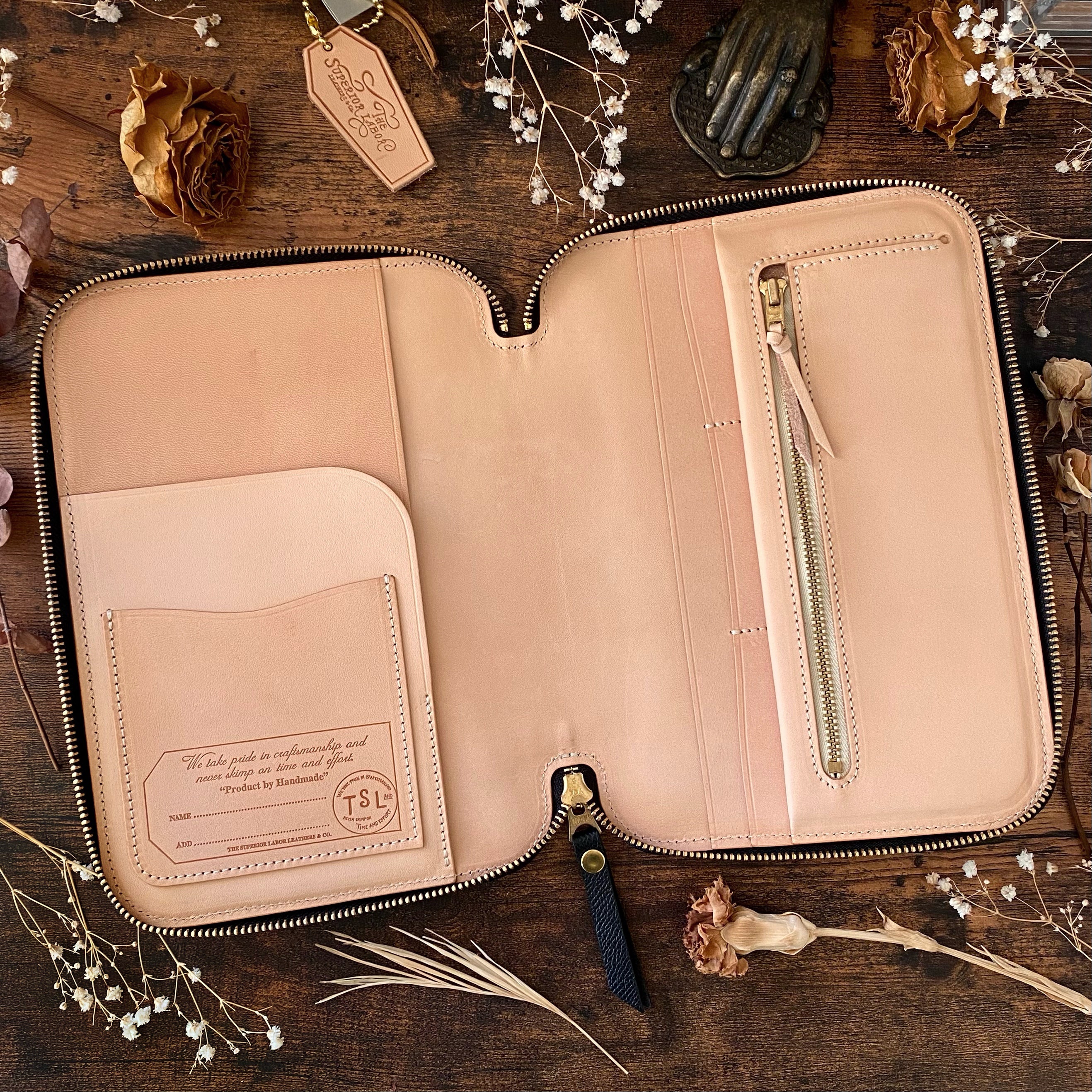 THE SUPERIOR LABOR / シュペリオールレイバー カーフレザージップ