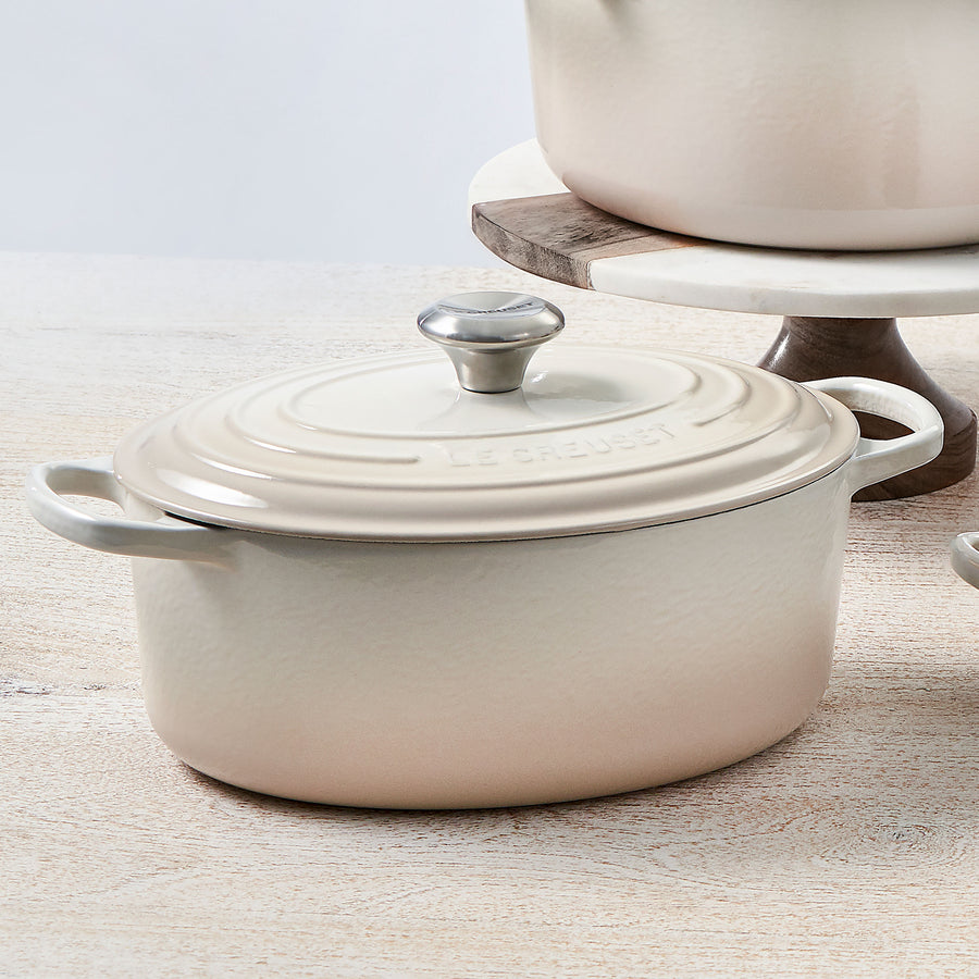 Le Creuset Dutch Oven - 6.75-qt Oval - Meringue – Cutlery and More