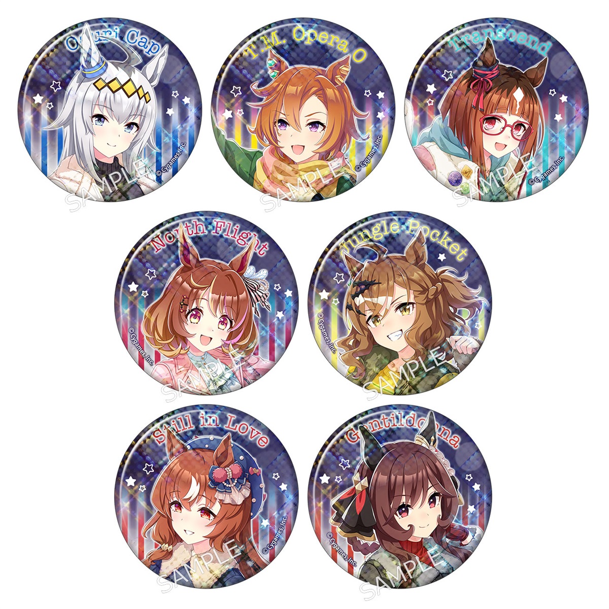 ウマ娘 ジェンティルドンナ 缶バッジ グリッター缶バッジ 3rd 10点