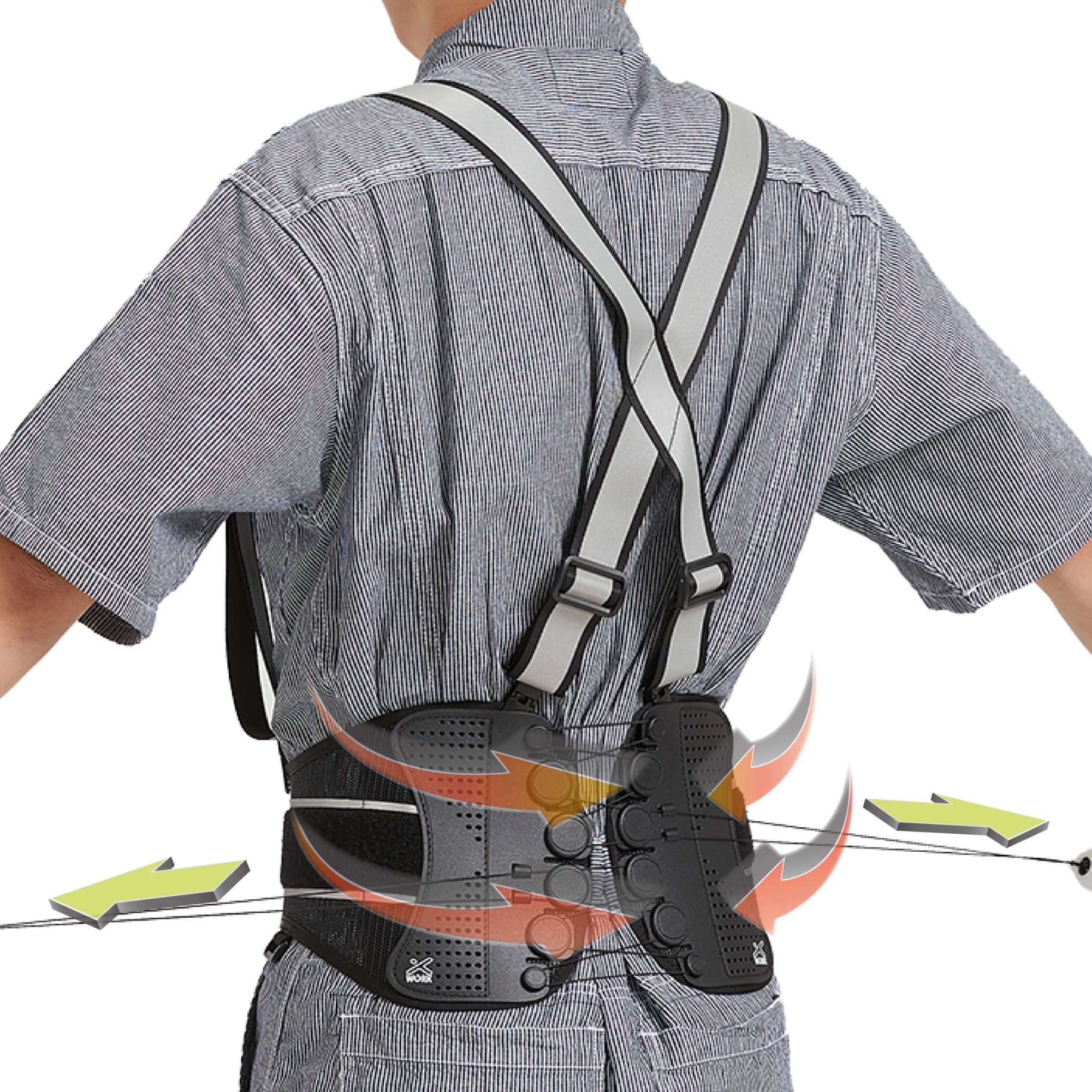 Allgu (オールグー) X-WORK エックスワーク 滑車式骨盤ベルト 男女兼用